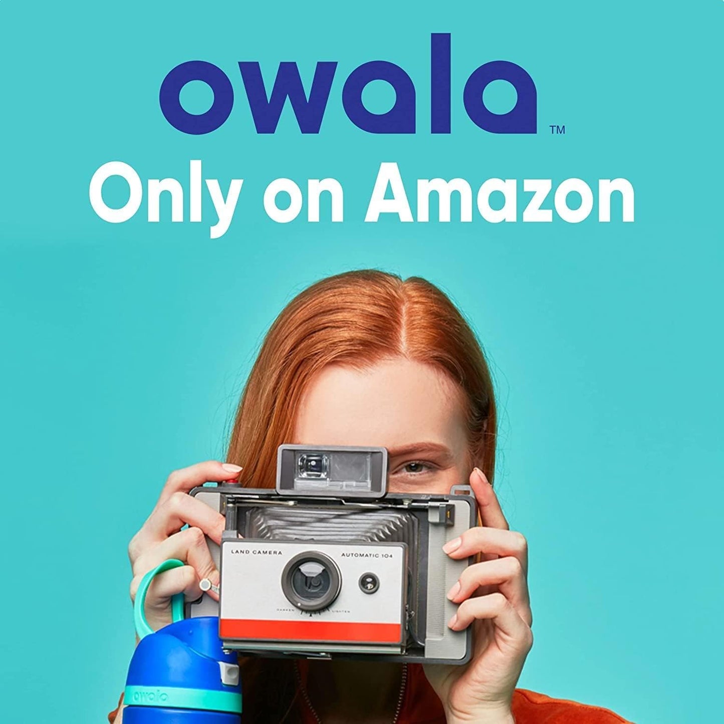Owala FreeSip Insulated Stainless Steel Water Bottle - BPA-Free 24 oz with Straw | Dreamy Field Design