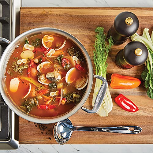 All-Clad Stainless Steel Cook & Serve 6-Piece Kitchen Utensil Set with Caddy - Durable & Dishwasher Safe