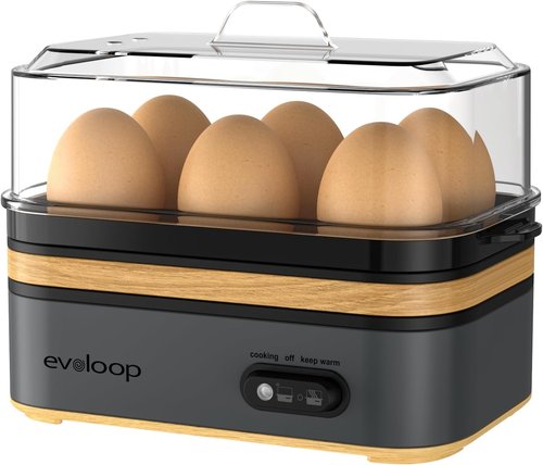 Evoloop Rapid Egg Cooker - Efficient Cooking with 1.7L Electric Kettle | Perfect for Breakfast