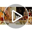 Gold Disposable Plates Set for 50 Guests - 350 Pieces Dinnerware & Cutlery