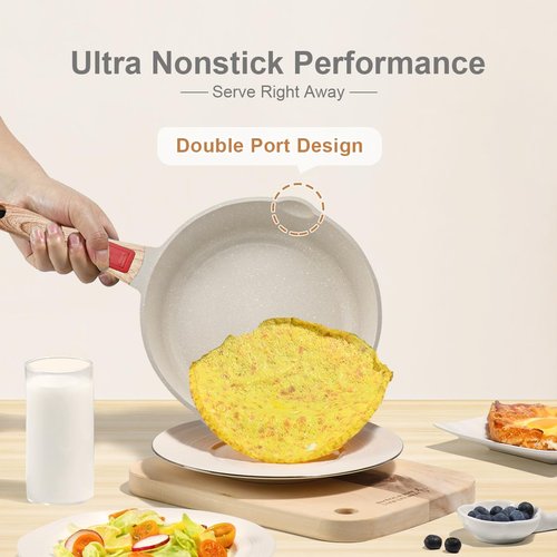 AIKENBBKK 12 Inch Frying Pans Nonstick with Lid, 5 Qt Large Deep Frying Pan Skillet with Cover, Non Stick Cooking Sauté Pan Compatible with All Stovetops, Detachable Handle, Oven Safe, PFOA PFOS Free