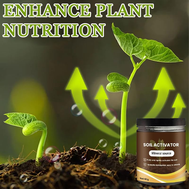 Organic Bone Meal Plant Food by Soil Activator - Boosts Root Growth for Indoor & Outdoor Plants | 2-Pack