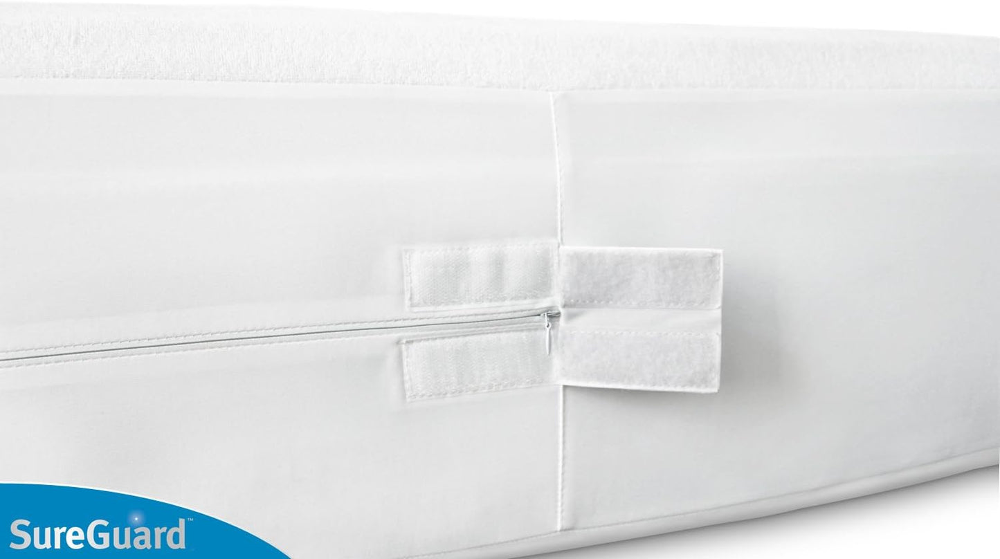 SureGuard Queen Mattress Encasement - 100% Waterproof, Bed Bug Proof & Hypoallergenic | Deep 13-16 in. Cover