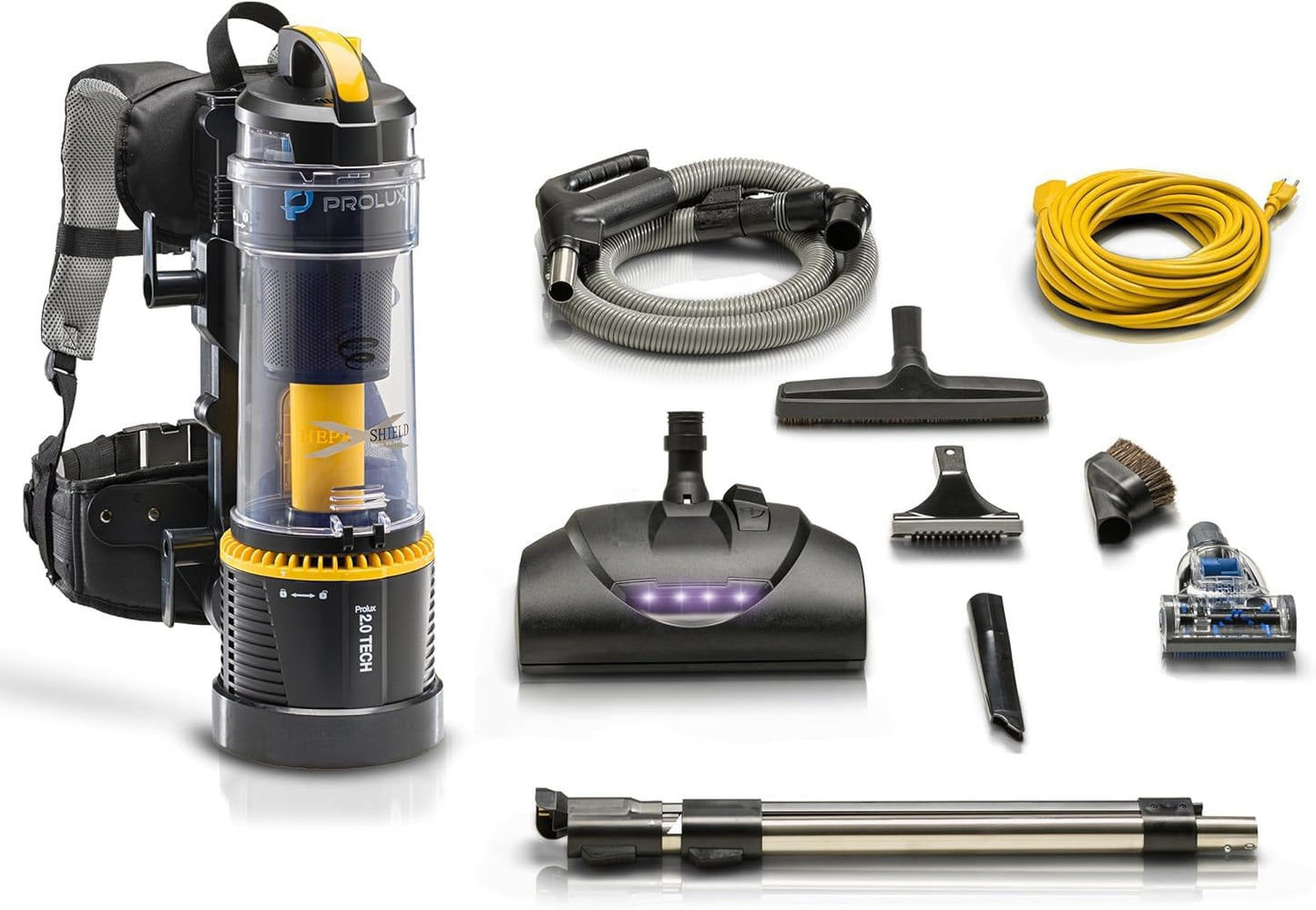 Prolux 2.0 Commercial Bagless Backpack Vacuum - HEPA Filtration & Power Nozzle Included
