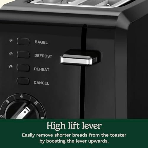 Cuisinart CPT-122BK 2-Slice Toaster - Compact Design with Bagel Slots & 7 Shade Settings - Black