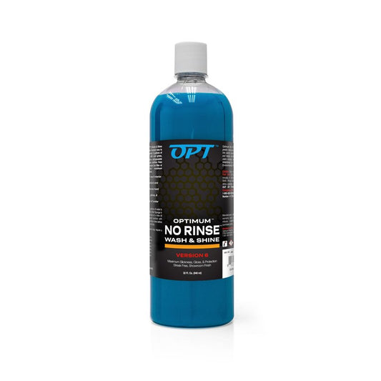 Optimum No Rinse Wash and Shine Version 6 - ONR Rinseless Car Wash Soap for Auto Detailing, Use On Paint, Ceramic Coatings, Glass, Interior (32 Oz)