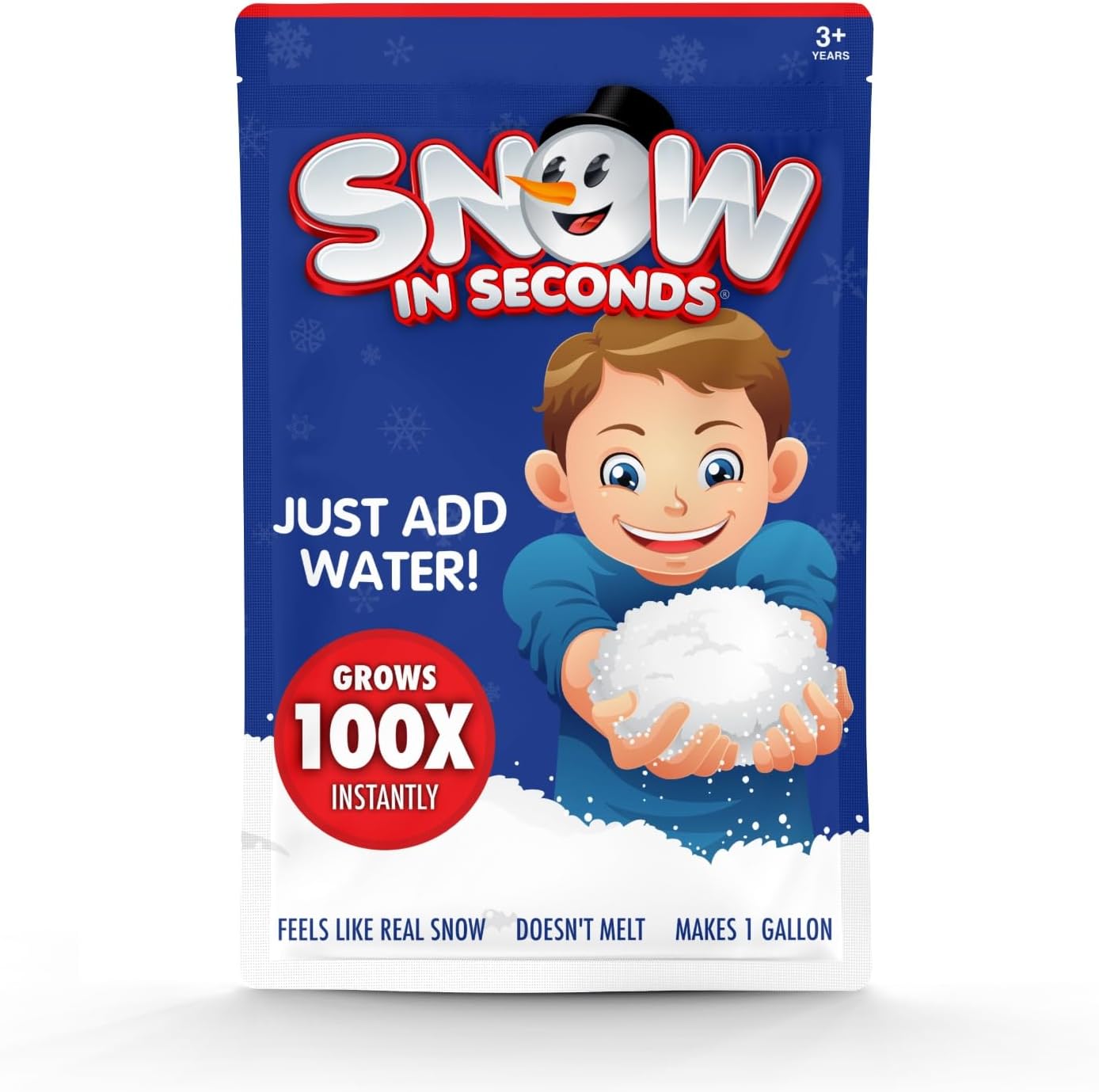 Small Instant Snow | Artificial Snow for Cloud Slime - As Seen on Shark Tank