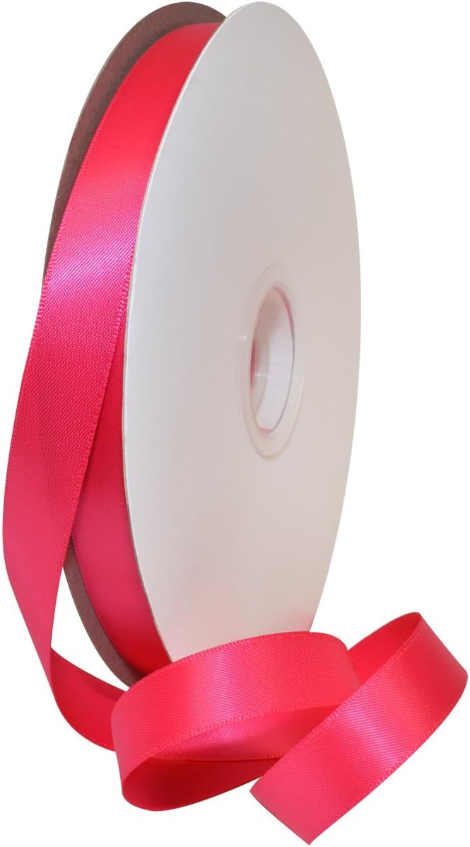 Rosy Mauve Double Face Satin Ribbon 3/8" x 100 YD - Perfect for Gift Wrapping, Crafts & Weddings