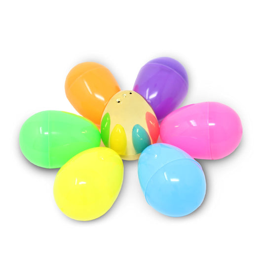 JOYIN 300PCS Easter Eggs, Plastic 2.3" 294PCS Colorful with 6PCS Golden Eggs Bulk Empty Fillable for Easter Hunt Party Favor Basket Stuffers Filler Classroom Prize Supplies Decor