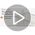 Blue Deep Fryer Basket 2-Pack Commercial-Grade Food-Ready Utensils