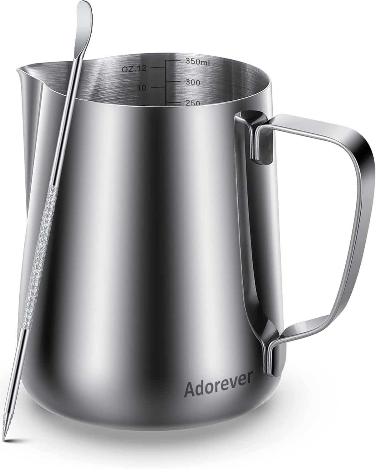 Skiennix Milk Frothing Pitcher - Stainless Steel Barista Jug for Latte Art | 350ml to 1500ml Sizes