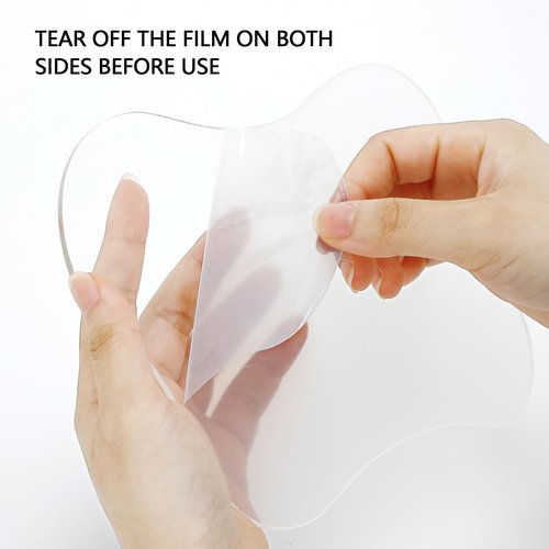 3 Pcs Acrylic Irregular Coasters Cloud Shape Cup Mats Transparent Cute Coaster for Tabletop Protection Home Decor for Coffee Table, Stone Tables, Desk, Kitchen, Office (Clear)