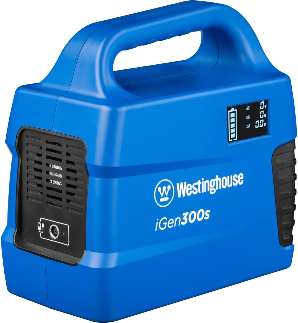 Westinghouse Portable Power Station - 296Wh 600 Peak Watt Lithium Battery | Pure Sine Wave AC Outlet for Camping & Travel