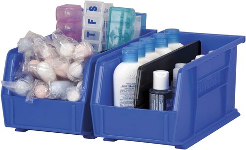Akro-Mils Plastic Length Dividers - Custom Storage Inserts for AkroBins | 6-Pack, Black