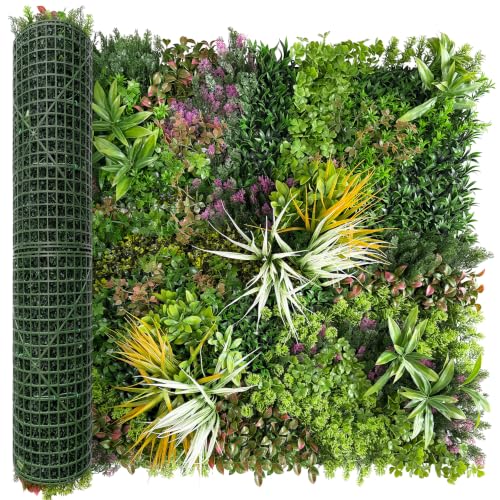 40x120 Inch Artificial Boxwood Grass Wall Hedge Panel - Fake Greenery for Indoor & Outdoor Privacy