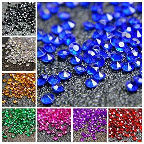 1000pcs/ Pack Wedding Table Acrylic Diamond Scatter Crystals Confetti Acrylic Gems Vase Fillers Rhinestones for Wedding, Bridal Shower, Vase Beads Decorations (10mm, Pale Green)
