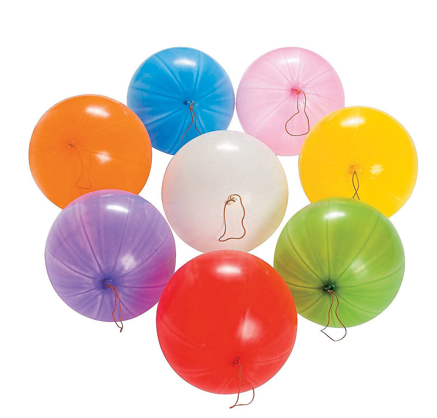Fun Express Bulk Punch Balloons - 250 Pack in Bright Colors - Party Toys and Favors