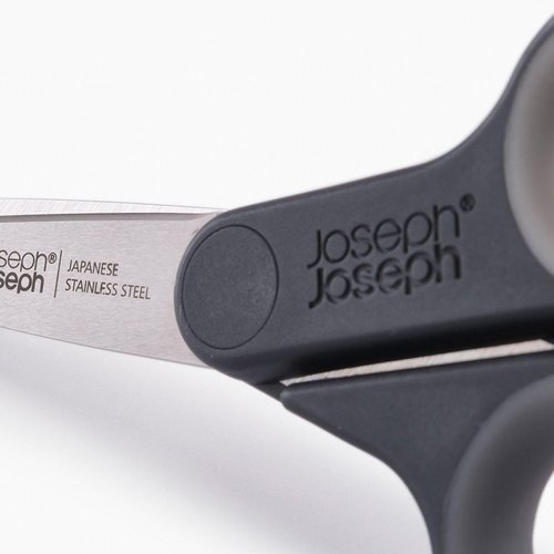 Joseph Joseph PlusCut Kitchen Scissors - Japanese Stainless Steel Blades & Soft-Grip Handles