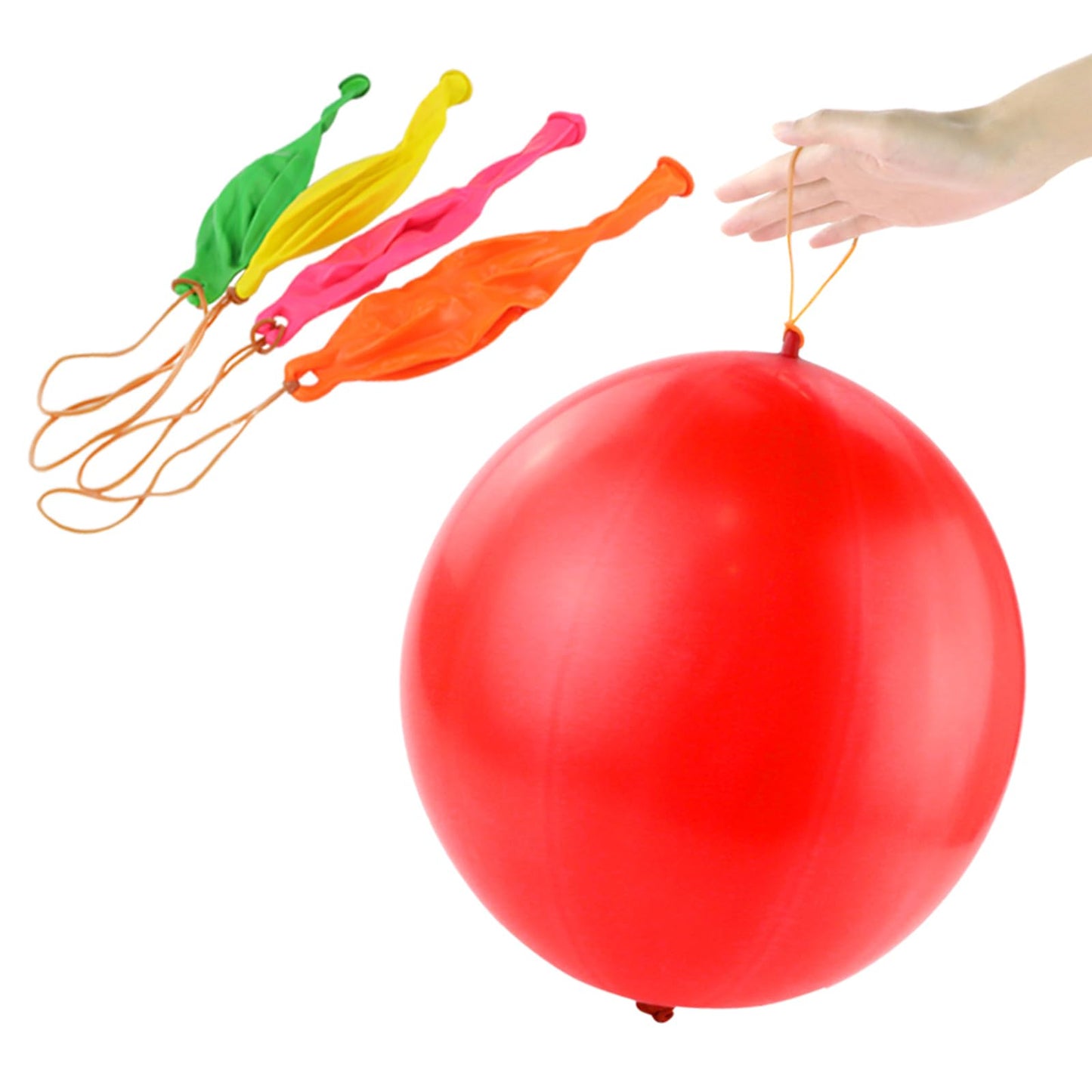 rubfac 25Pcs Punch Balloons, Party Favors for Kids, Thickened Heavy Duty Neon Punching Bouncy Balloon for Birthday Party Goodie Bag Stuffers Exciting Outdoor Play Supply