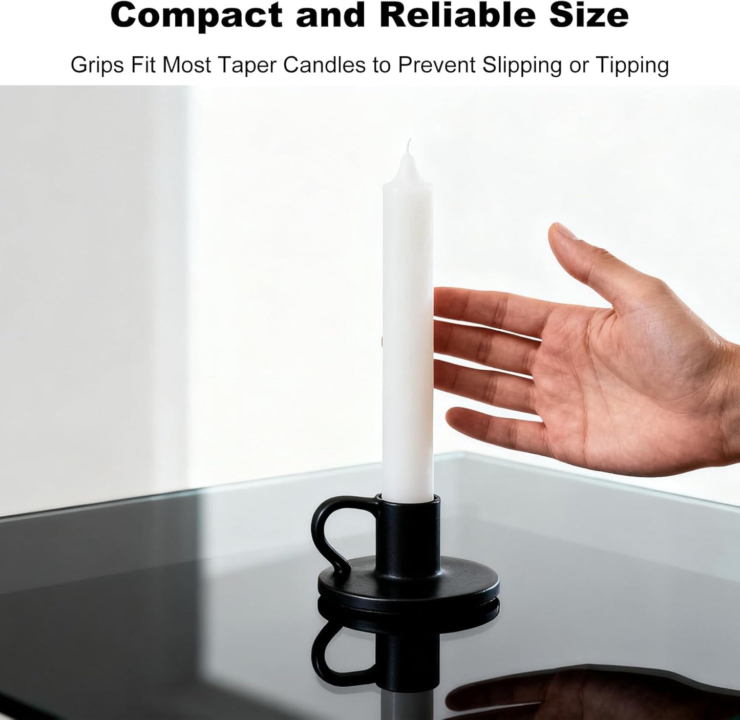 Skiennix Candle Adhesive Grippers - 32Pcs Sticky Dots for Taper Candles | Perfect for Holiday Parties