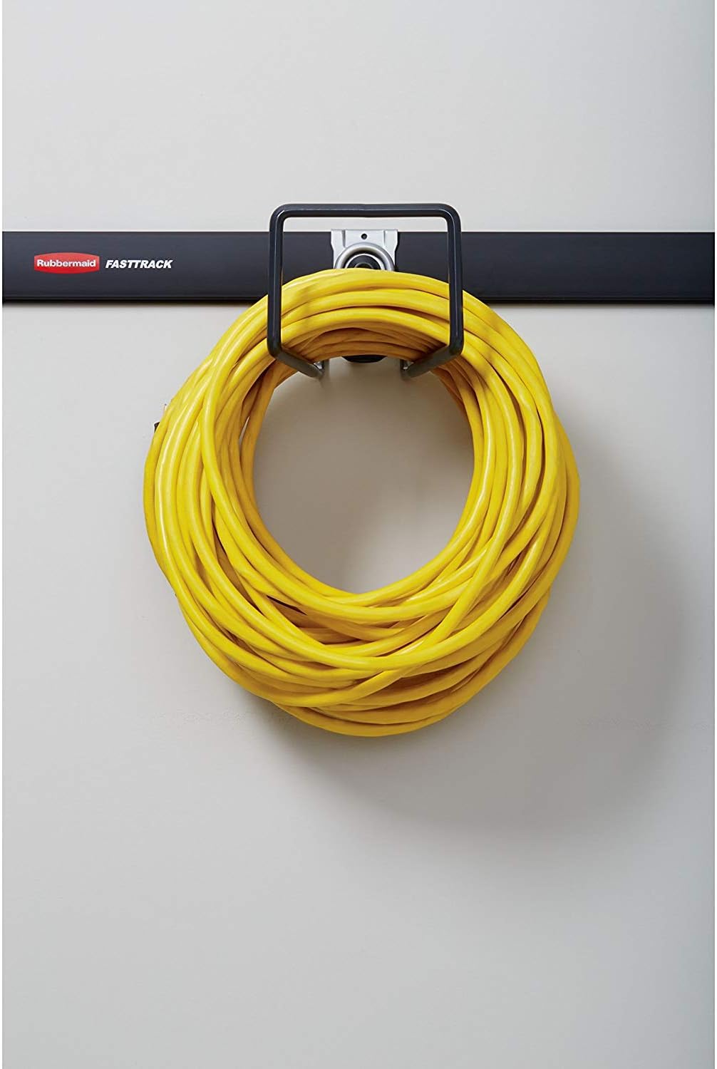 Rubbermaid FastTrack Garage Storage System - 50 lb Capacity Water Hose Hook | Black (2 Pack)