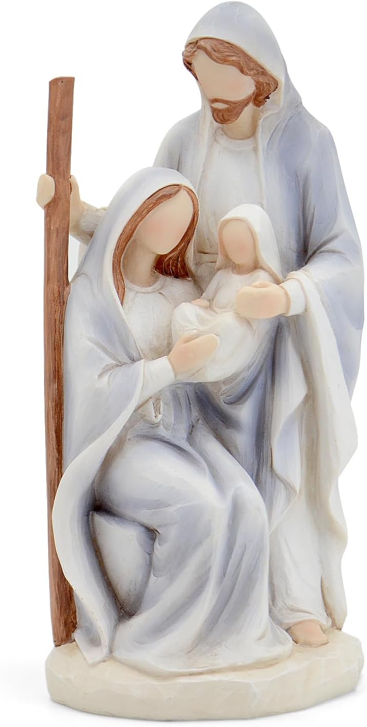 Skiennix Christmas Nativity Set - Large Hand-Painted Holy Family Scene | 10" Indoor Figurines