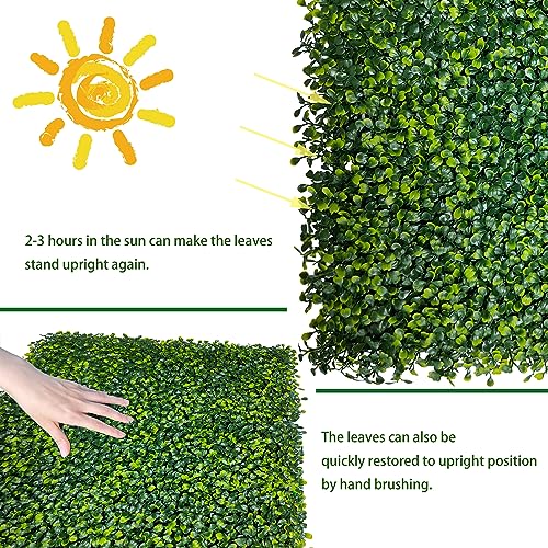 60x120 Inch Artificial Boxwood Panel Roll - 50 sqft Greenery Backdrop for Indoor & Outdoor Use