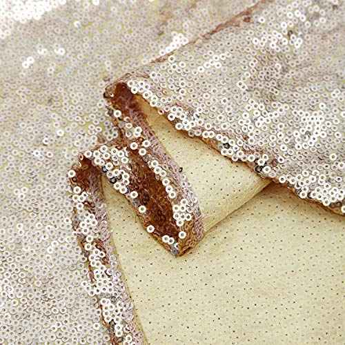 36 Inches Christmas Tree Skirt Champagne Gold Tree Skirt Sequin Glitter Tree Skirt for 4ft Tree Christmas Decoration