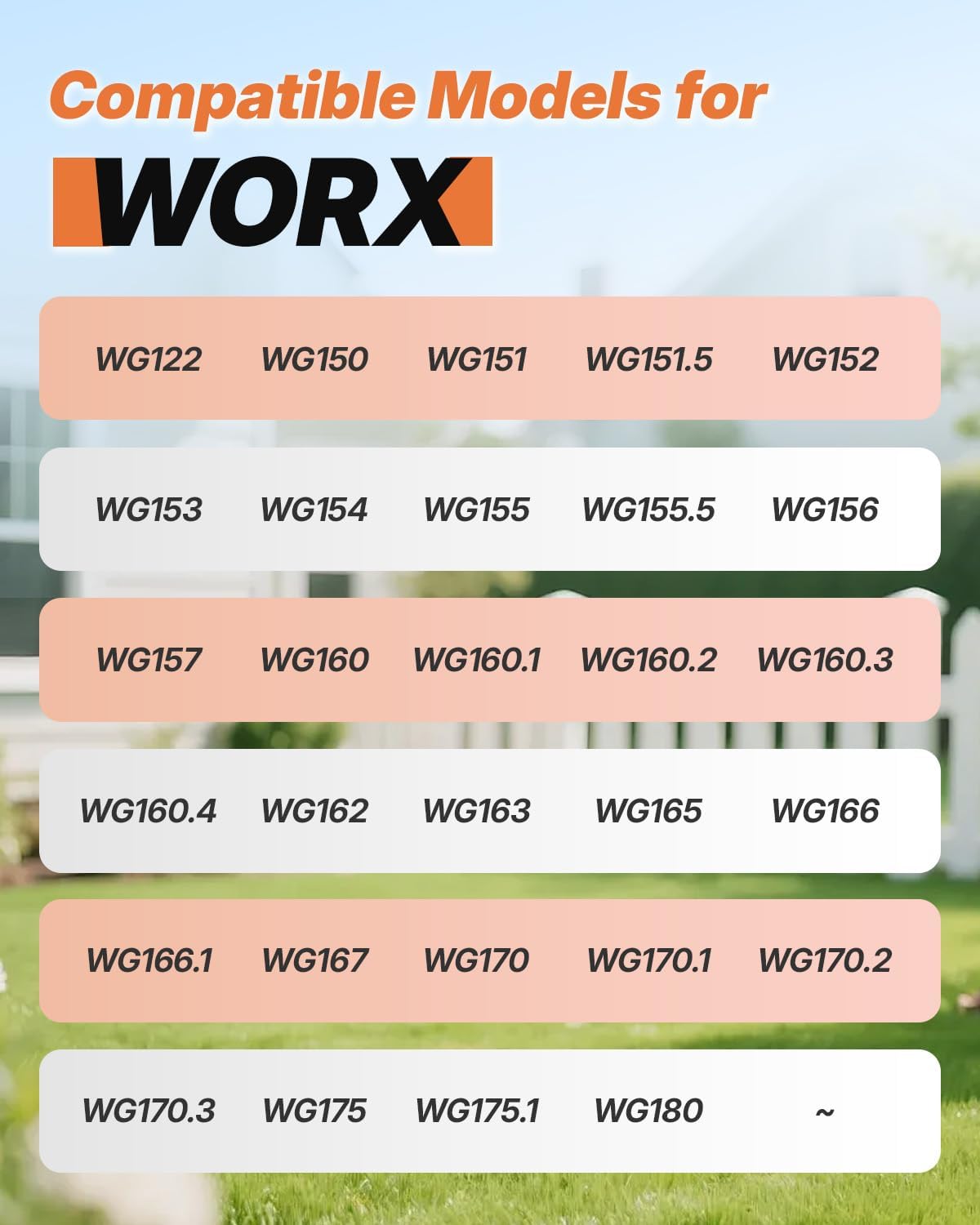 Worx Replacement Trimmer Line Spool - 15 Pack 0.065 Inch Refills & Caps for Weed Eater