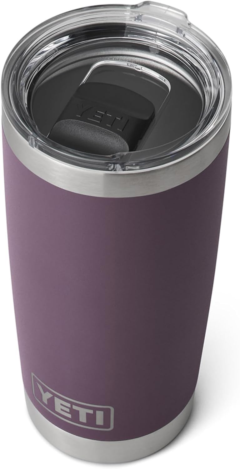 YETI Rambler 20 oz Tumbler, Stainless Steel, Vacuum Insulated with MagSlider Lid, Nordic Purple