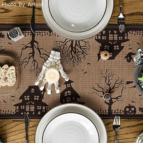 Artoid Mode 13x48 Inch Table Runner - Halloween Decor, 210 GSM, Polyester