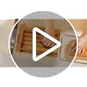 Bamboo Bread Slicer with Adjustable Width Guides - Compact Loaf Cutter for Perfect Home Baked Bread