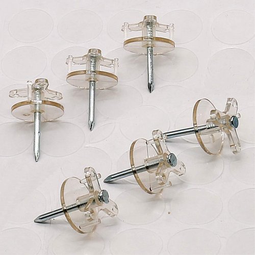 HXWEIYE 40 Pack Mini Adhesive Light Clips with 48 Nails, All-Purpose Holiday Light Clips, Decorating Wall Hanging Hooks for String Lights, Christmas Light Clips Indoor, Outdoor