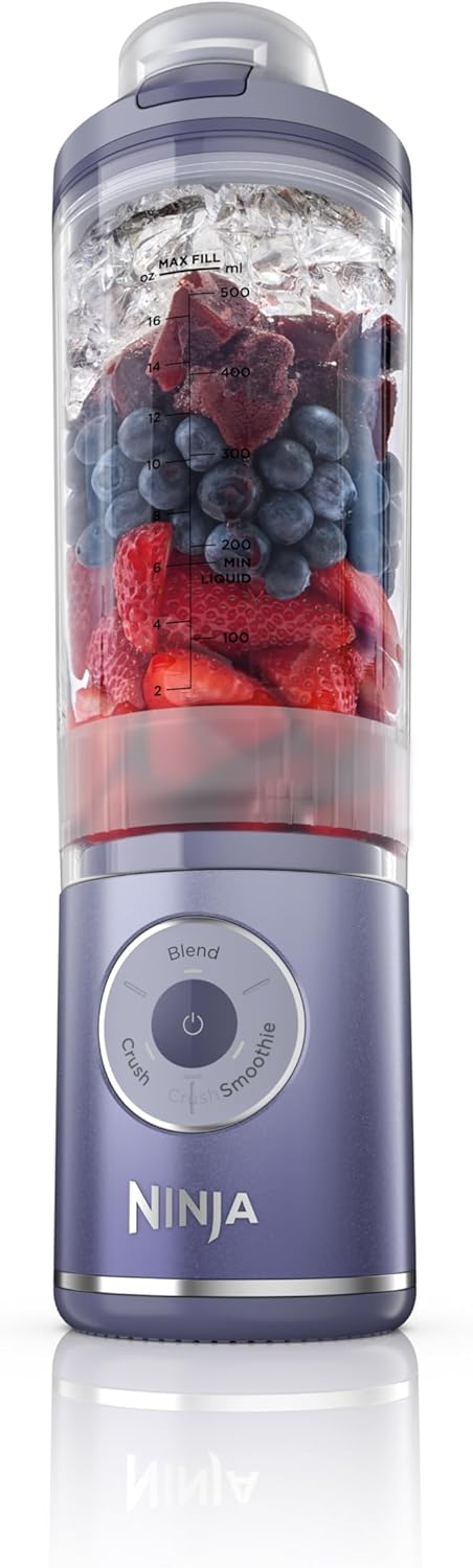 Ninja Blast Max Portable Blender - Cordless Personal Smoothie Maker | 22 oz Leakproof Vessel, Lavender