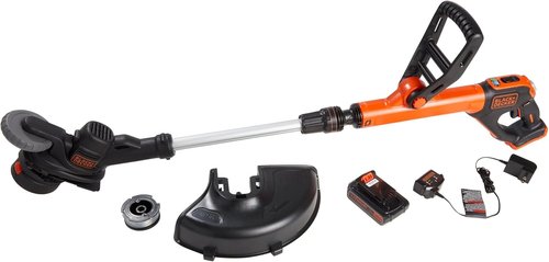 BLACK+DECKER 20V MAX Cordless String Trimmer & Wheeled Edger - Lightweight, 2-Speed, 12 Inch, Battery Included