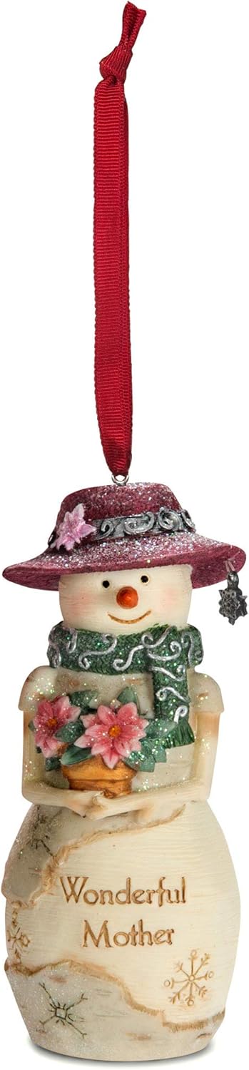 Wonderful Mother Snowman Figurine Ornament - Pavilion Gift Company 81128, 4"