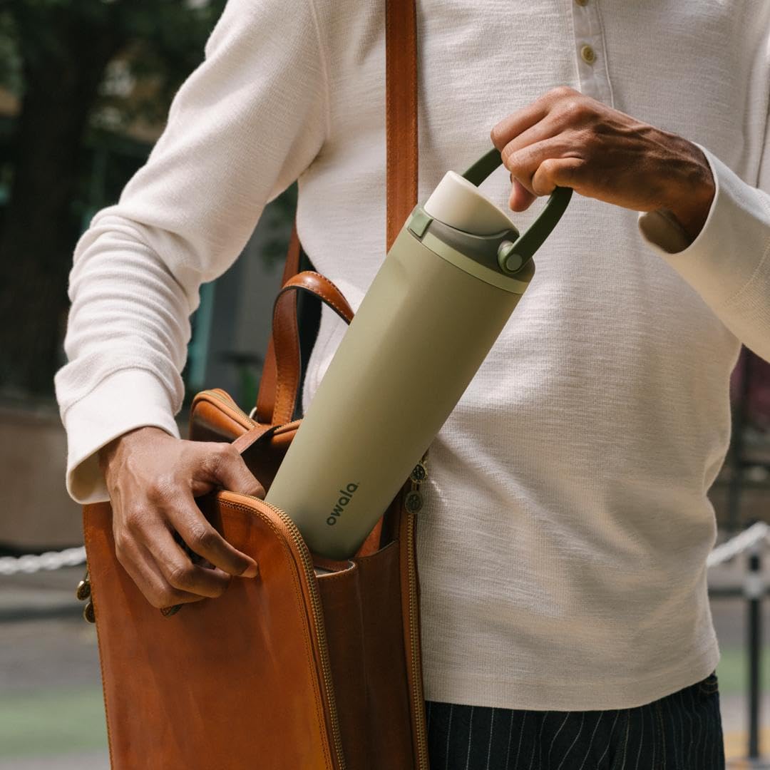 Owala FreeSip Sway Insulated Water Bottle - 40oz Stainless Steel, Two-Way Spout & Built-In Straw, BPA Free