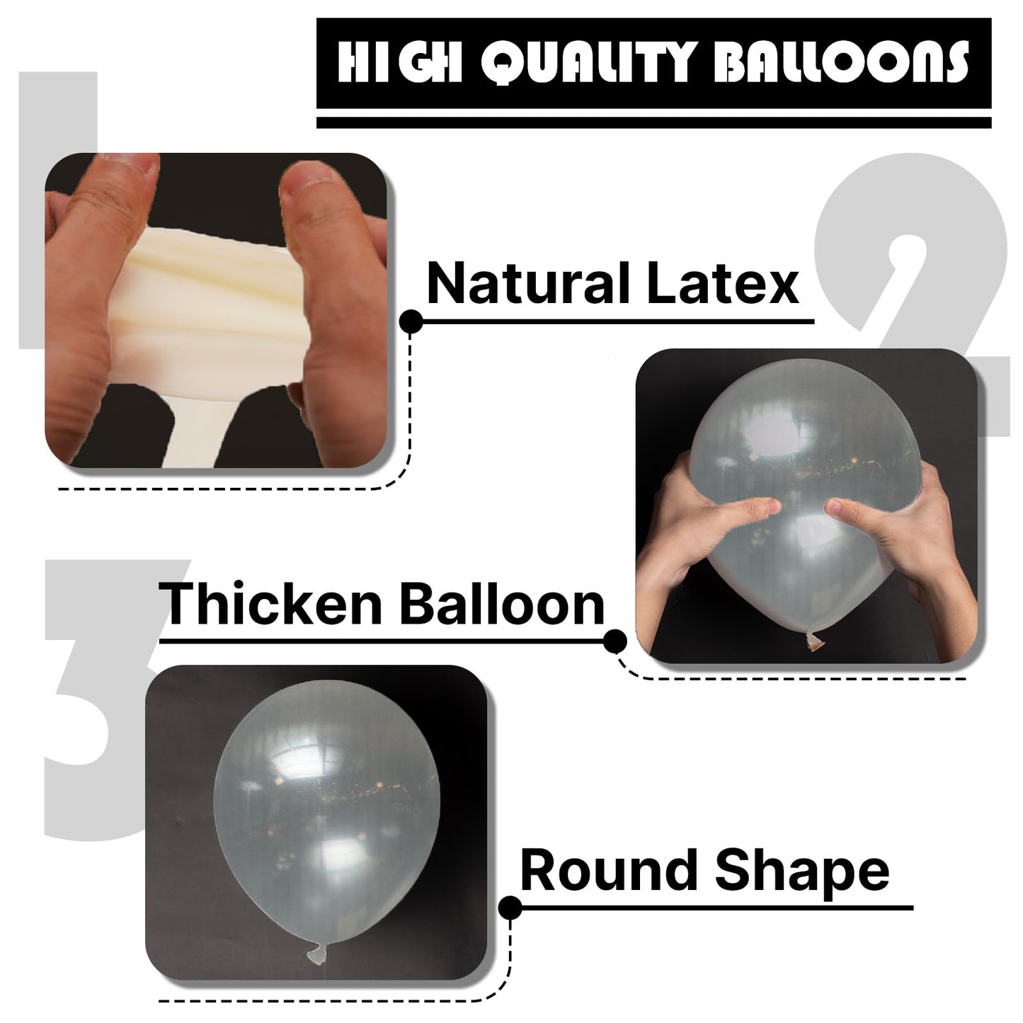 PartyWoo Clear Balloons 100pcs 12 Inch Transparent Latex Helium Balloons for Graduation Wedding Baby Shower Bridal Shower Engagement Gender Reveal Anniversary Birthday Party Decorations Clear-Y2