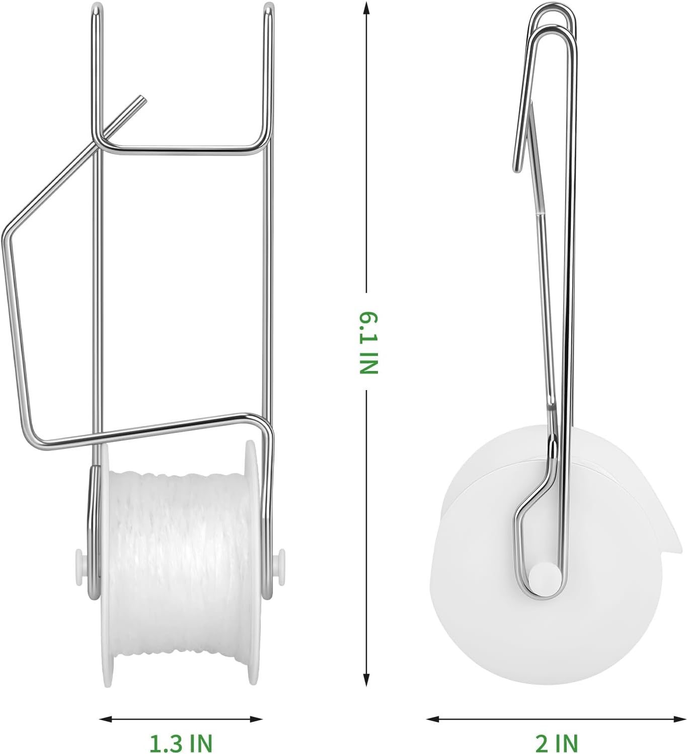 Skiennix Tomato Roller Hooks - 10 Pack with 49.2FT String for Greenhouse & Plant Support