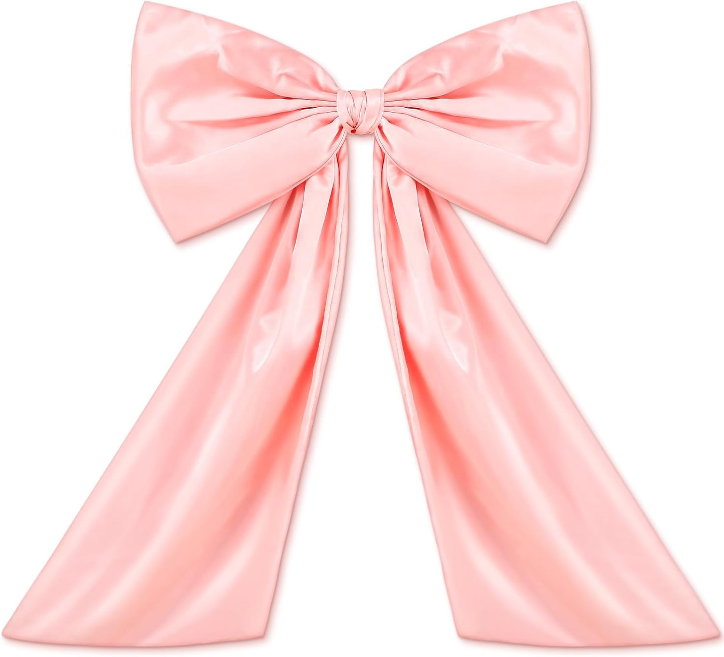Wavwavw Pink Large Bow Decor - Giant Satin Ribbon Tie for Birthday & Wedding Backdrop | 24 x 18 Inches