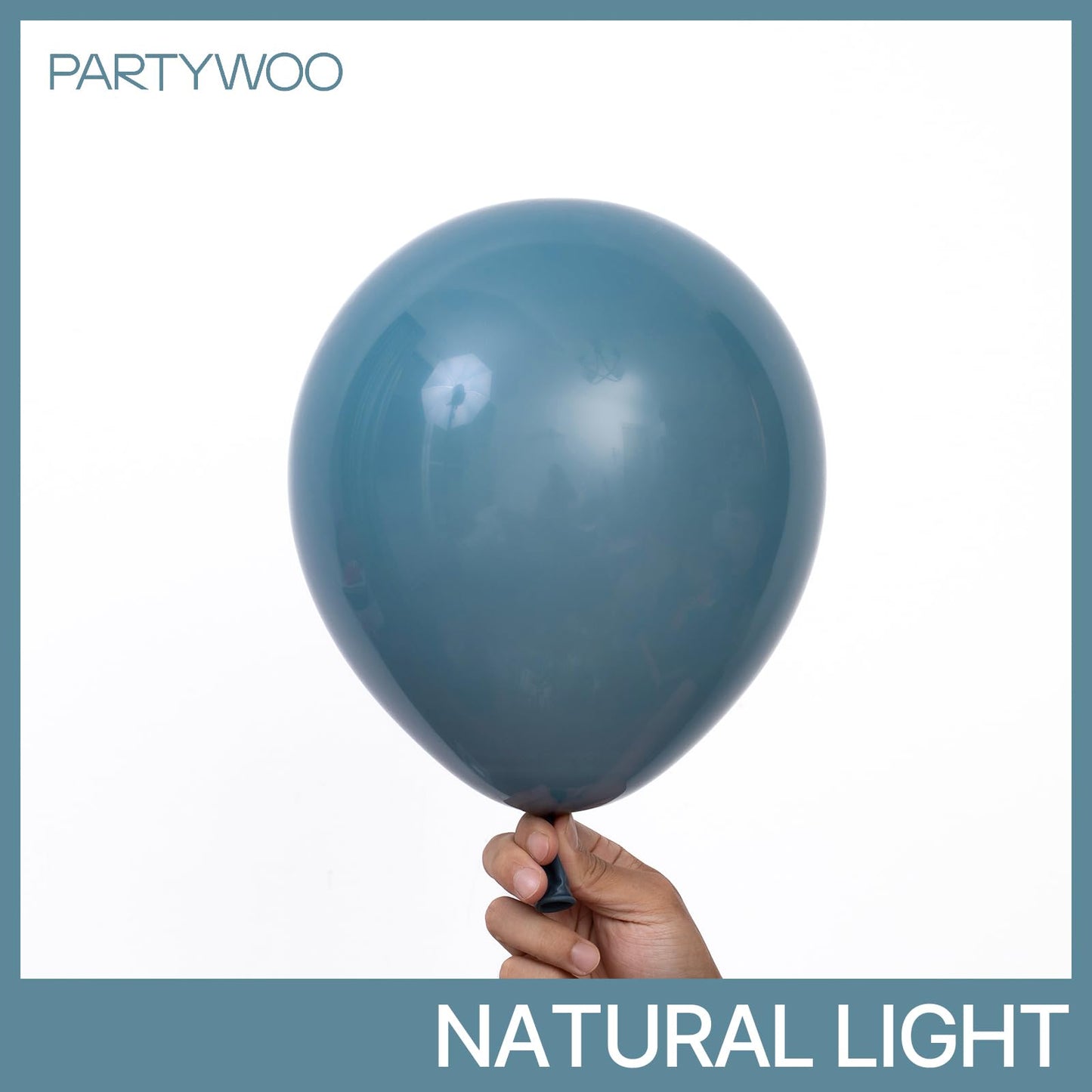 PartyWoo Slate Blue Balloons 100pcs Different Sizes Pack of 18 12 10 5 Inch Navy Dusty Blue Boho Neutral Balloon Arch Kit for Baby Shower Graduation Jungle Ocean Birthday Party Decorations Blue-F36