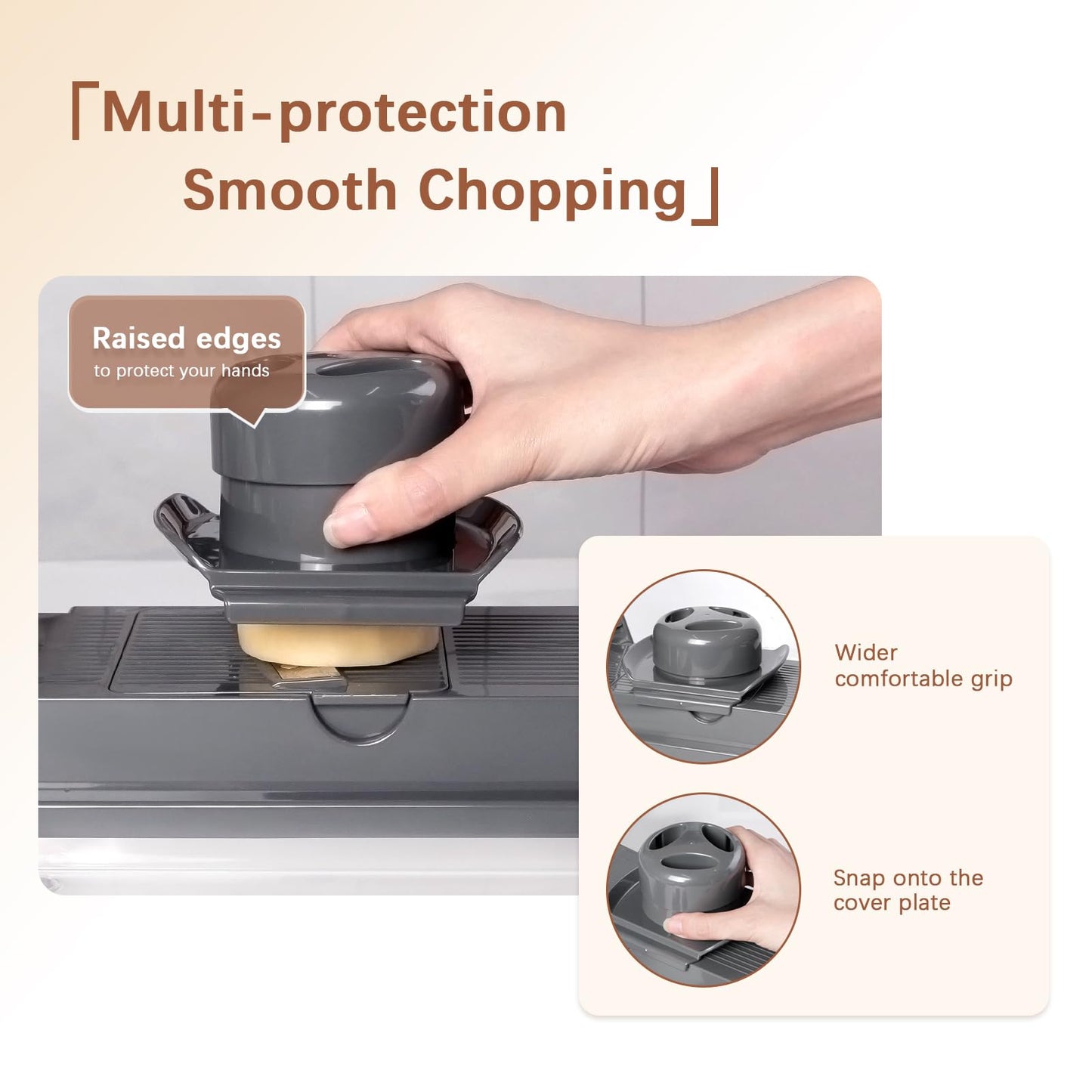 LHS Professional Multifunctional Vegetable Chopper Pro Food Chopper with Food Storage Containers, Mandoline Slicer Onion Dicer Fruit Cutter, Kitchen Gadgets and Home Essentials(7 in 1, Black)