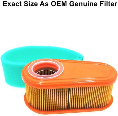 BS 5419 Air Filter Replacement - 796254 OEM Air Cleaner Cartridge with Pre-Filter for Lawn Mowers