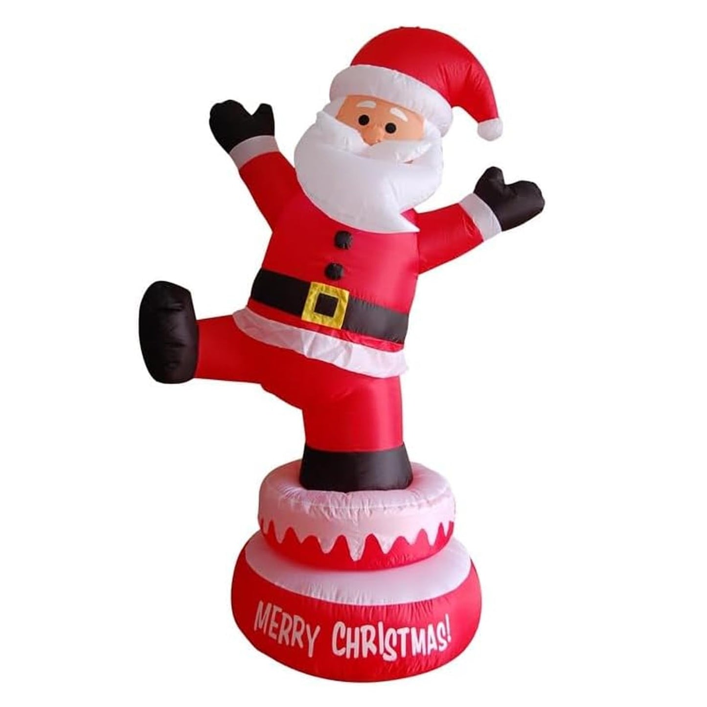 Vigdur Christmas Inflatable Snowman Outdoor Decorations, 6FT Blow Up Christmas Snowman Yard Inflatable with Build in RGB LEDs for Christmas Yard Indoor Outdoor Garden Lawn Winter Decorations
