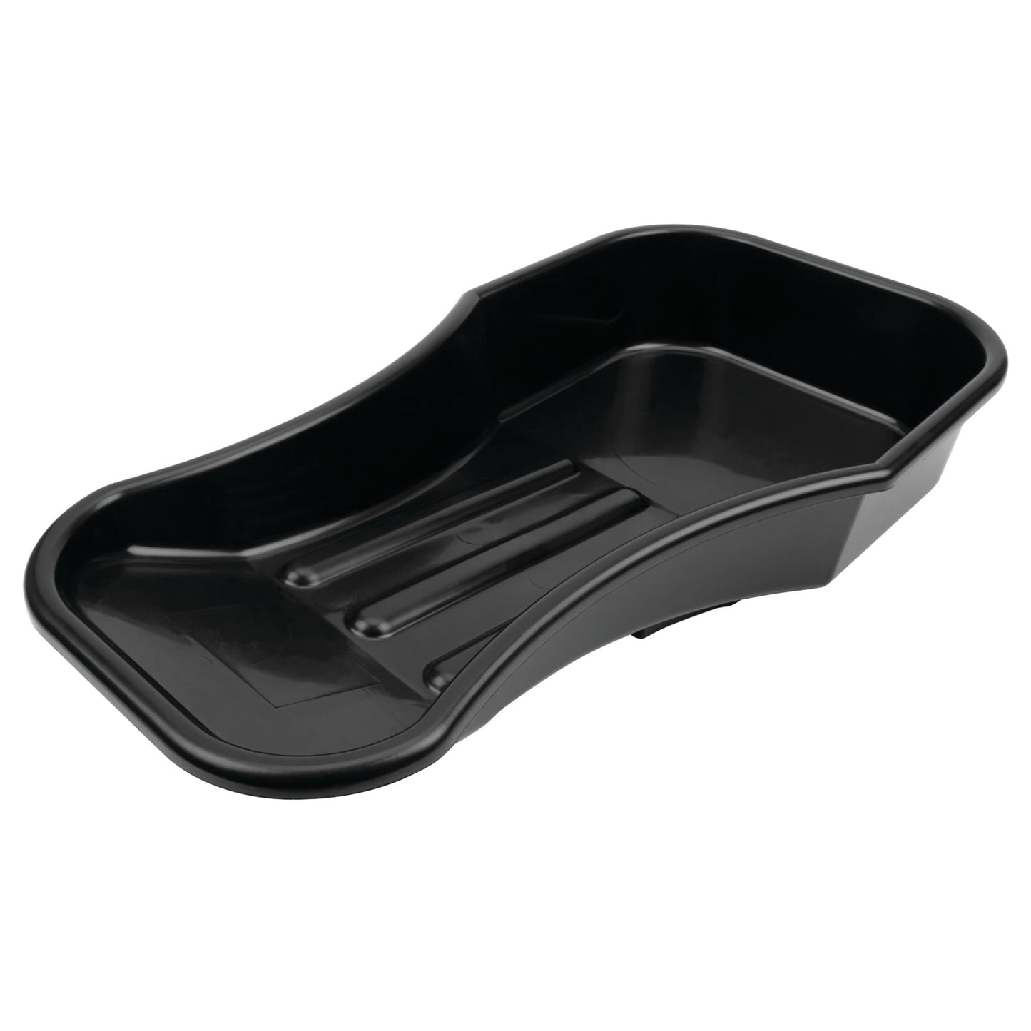 Performance Tool W4073 Heavy Duty 2.8 Quart Oil Drain Pan with Splash Guard and Tapered Spout for Lawn Equipment and Motorcycles