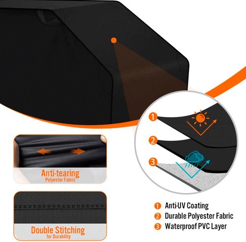 iCOVER 36-Inch Griddle Cover - Heavy Duty Waterproof Protection for Blackstone & Weber Grills