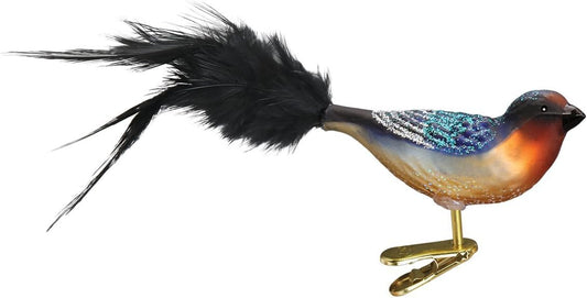 Barn Swallow Glass Blown Ornament - Old World Christmas Collectible (18126)