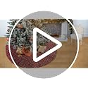 B-COOL Red Green Plaid Snowflake Christmas Tree Skirt 24 Inch - Buffalo Check Holiday Decor