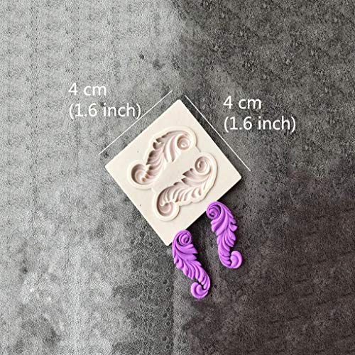 Silicone Fondant Cake Mold Set - Baroque Scroll Design for Cake Decorating, Sugarcraft, and Crafts