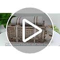 Grey 31-Piece Picnic Basket Set for 4 with Insulated Cooler, Waterproof Blanket & Wine Pouch